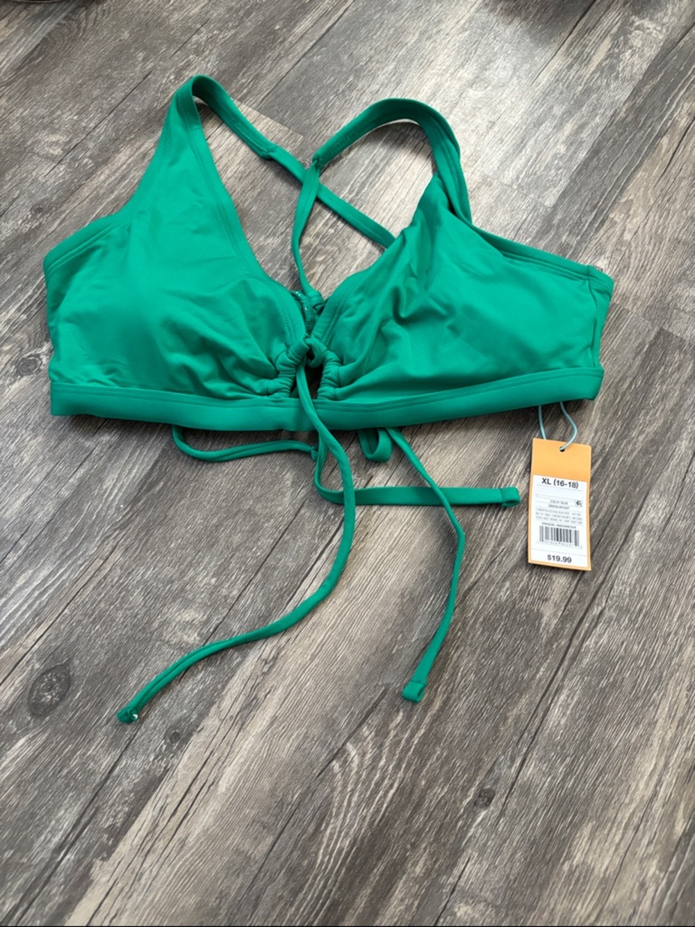 Kona Sol Green One-Piece Swimsuit Top
